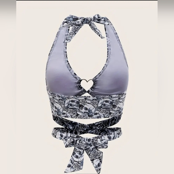 Skull bikini and or halter top - Picture 2 of 5